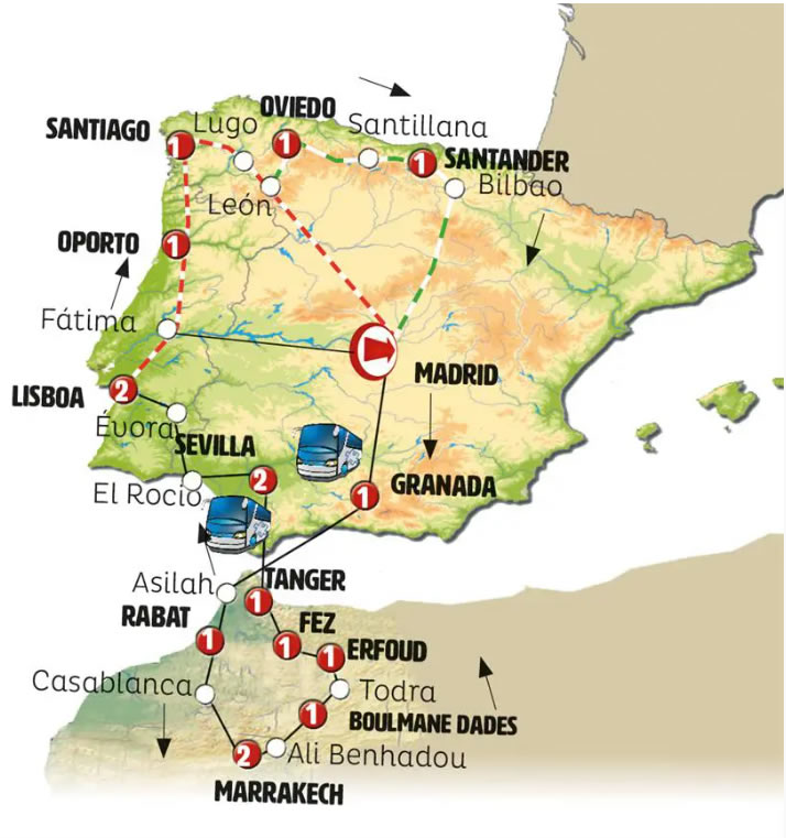 OESTE IBÉRICO + MARRUECOS